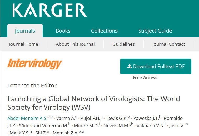 The First Introduction of the WSV to the Scientific Community