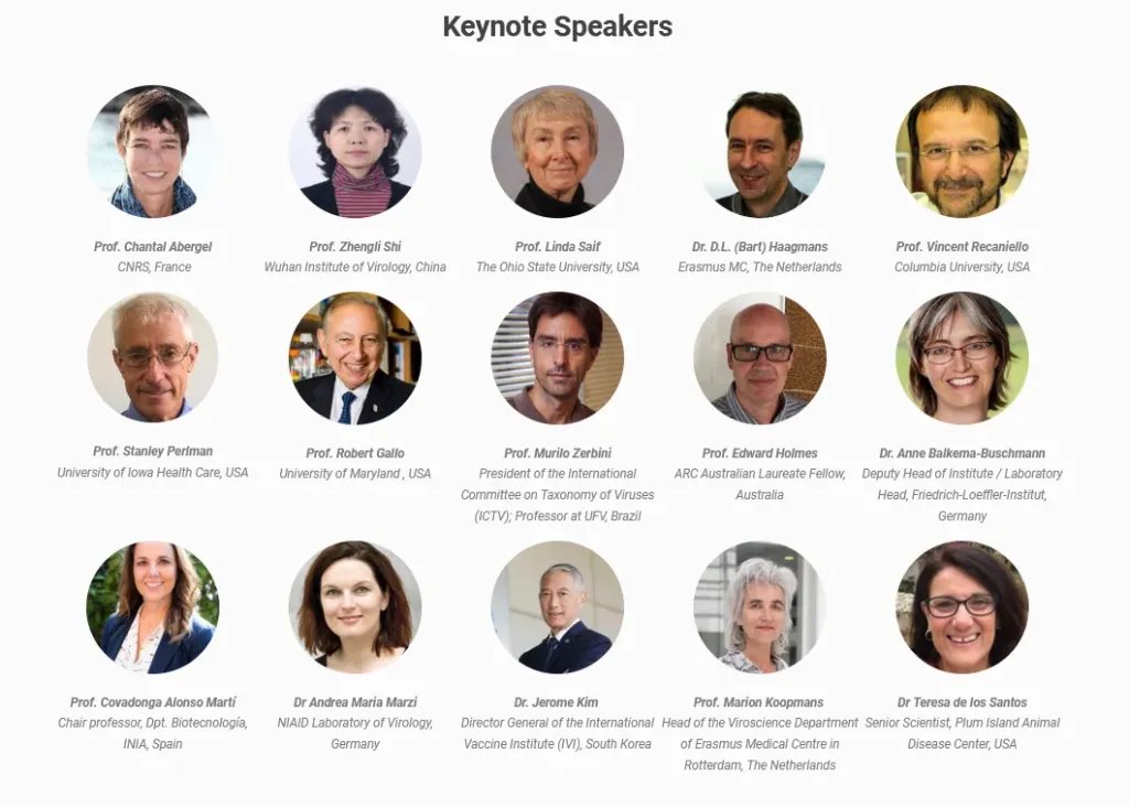The list of keynote speakers includes: